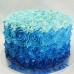 3 Layer Ombre Swirl Roses cake (D, V, 3L)